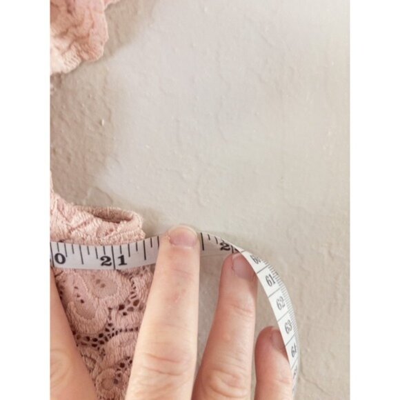 Philosophy Lace Top Blouse‎ Pink Short Sleeve Elegant Party XL - Picture 4 of 4